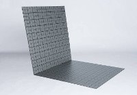 Fußbodenheizung Tackersystem Hohlkammer-Verlegeplatte